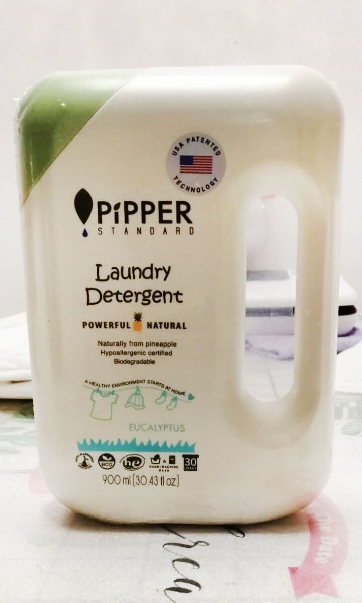 PIPPER 洗衣液尤加利香 900ml 婴儿洗衣液 植物酵素 尤加利香型怎么样，好用吗，口碑，心得，评价，试用报告,第2张