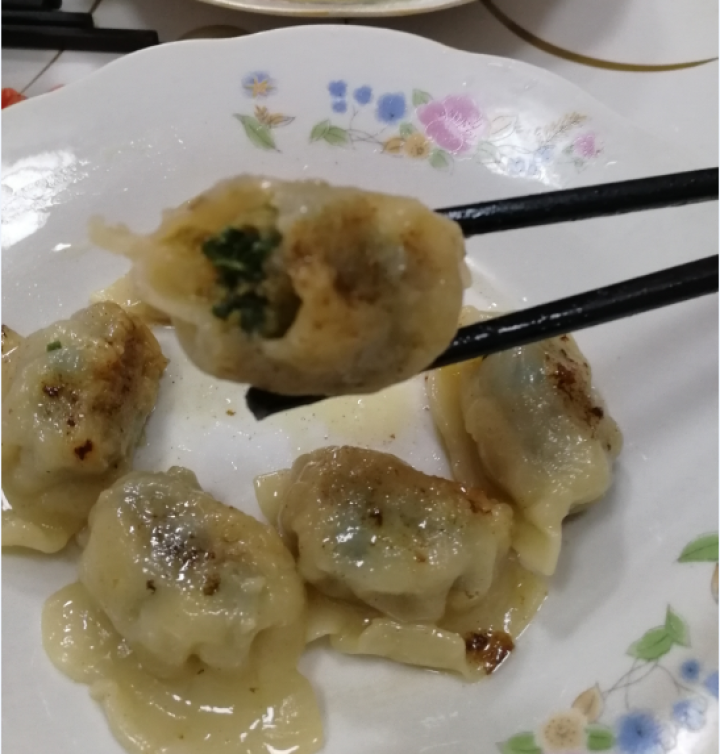 古淮 黑猪肉水饺煎饺速冻年货(早餐 火锅食材 烧烤 饺子)380克 韭菜猪肉怎么样，好用吗，口碑，心得，评价，试用报告,第7张