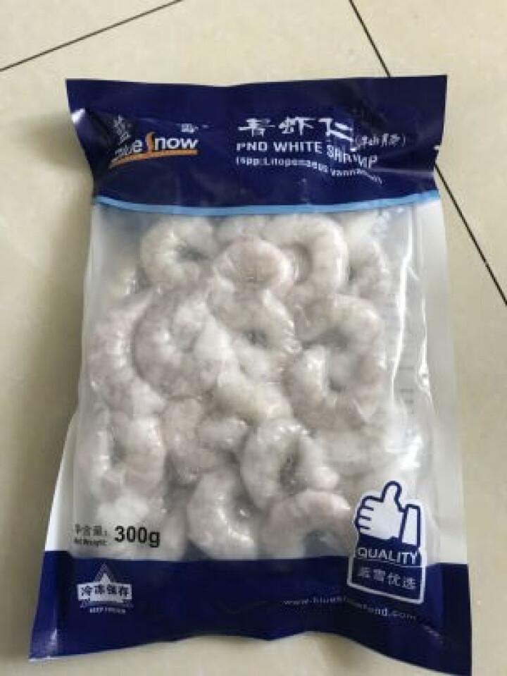 蓝雪 冷冻南美抽肠青虾仁 300g 46,第2张