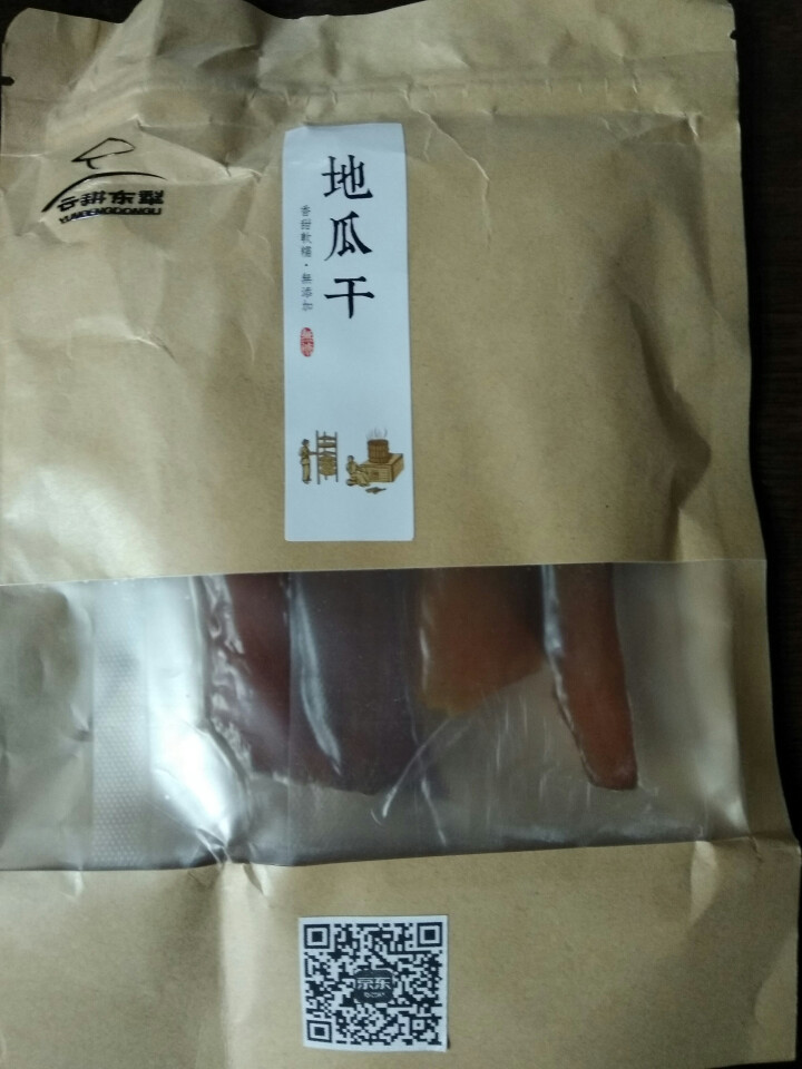 云耕东犁 倒蒸地瓜条 红薯干 农家自制番薯干 约85g试吃装 内装两小袋怎么样，好用吗，口碑，心得，评价，试用报告,第2张