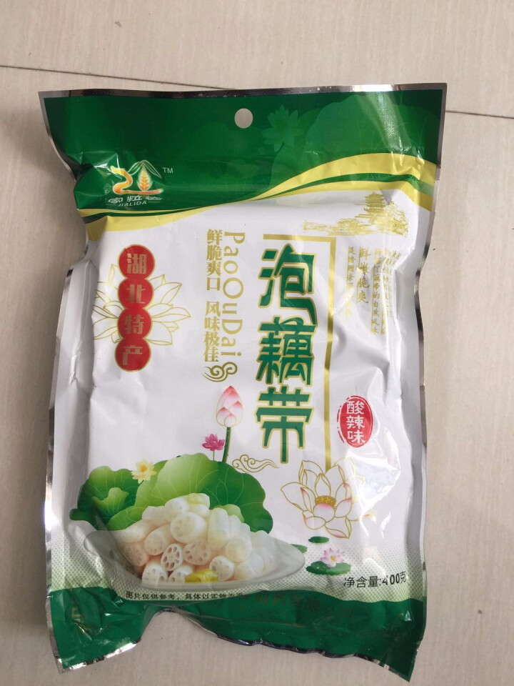 家粒达  泡藕带 湖北仙桃特产 酸辣味400G*1袋装怎么样，好用吗，口碑，心得，评价，试用报告,第2张