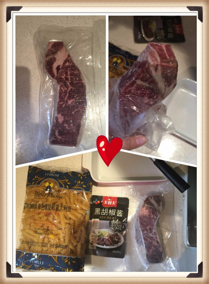 天谱乐食  澳洲M3轻食牛排 200g/袋 谷饲270天安格斯牛肉 原切日式片部脊肉牛排 不含料包怎么样，好用吗，口碑，心得，评价，试用报告,第3张