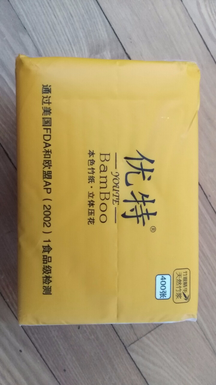 优特 本色纸软包抽纸100抽4层加厚装 竹浆抽取式面巾纸生活纸家用软抽面纸 100抽×1包装怎么样，好用吗，口碑，心得，评价，试用报告,第2张