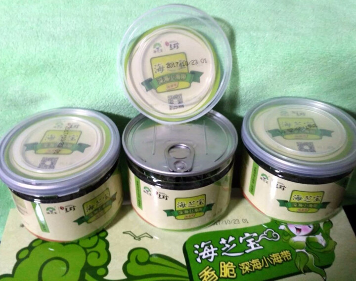 海芝宝 即食海带脆片 135g(45g*3) 罐装 海藻味 海鲜水产怎么样，好用吗，口碑，心得，评价，试用报告,第3张