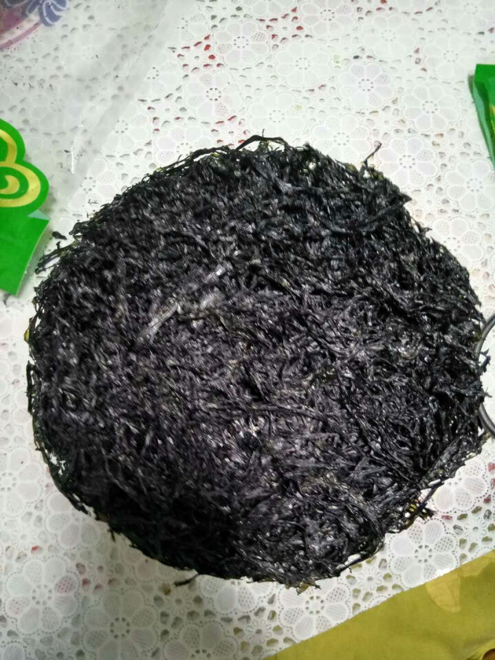 沈船长 深海野生水产干货火锅头水紫菜 1kg 白色 100克怎么样，好用吗，口碑，心得，评价，试用报告,第2张