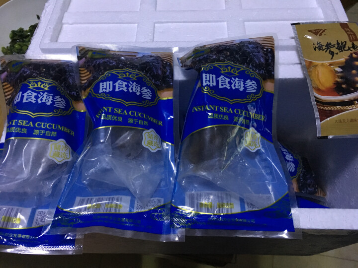 鲜飨 大连冷冻即食海参 500g 7,第3张