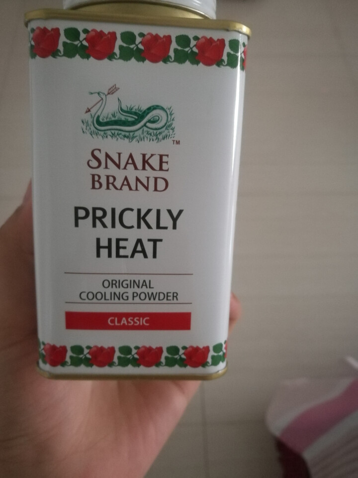 蛇牌（SNAKE BRAND） 泰国蛇牌原装进口圣乐圣露斯蛇粉热痱子粉宝宝儿童爽身粉婴儿 经典玫瑰花 140g怎么样，好用吗，口碑，心得，评价，试用报告,第2张