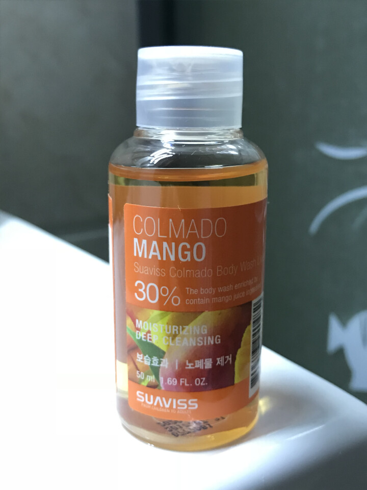 苏 薇姿（suaviss）沐浴露高魔朵芒果沐浴露50ml韩国原装进口含30%果汁沐浴液深层洁净补水滋润水果芳香怎么样，好用吗，口碑，心得，评价，试用报告,第2张