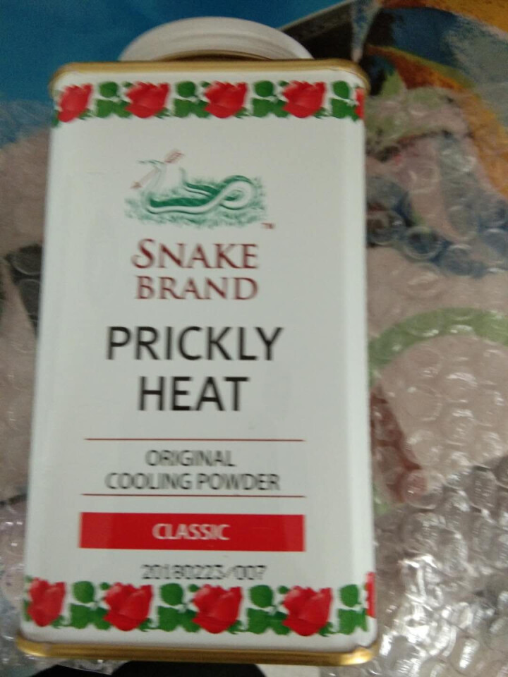 蛇牌（SNAKE BRAND） 泰国蛇牌原装进口圣乐圣露斯蛇粉热痱子粉宝宝儿童爽身粉婴儿 经典玫瑰花 140g怎么样，好用吗，口碑，心得，评价，试用报告,第4张