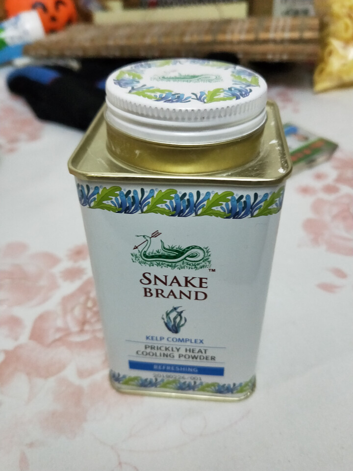 蛇牌（SNAKE BRAND） 泰国蛇牌原装进口圣乐圣露斯蛇粉热痱子粉宝宝儿童爽身粉婴儿 海洋款 140g怎么样，好用吗，口碑，心得，评价，试用报告,第2张