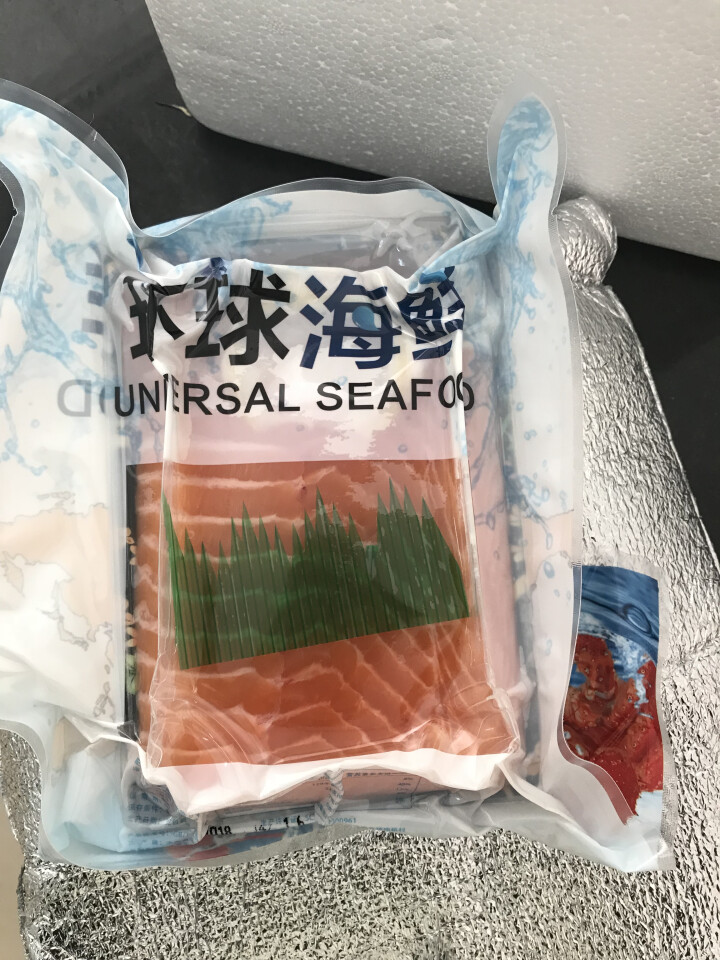 聚天鲜 智利冰鲜三文鱼刺身 净肉400g 袋装 海鲜日料怎么样，好用吗，口碑，心得，评价，试用报告,第3张