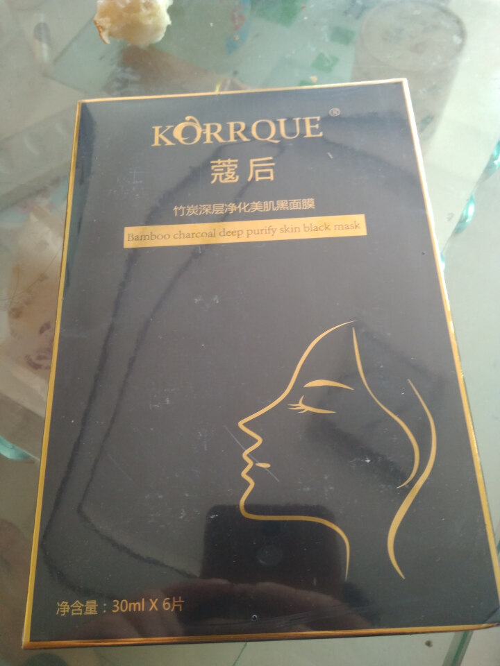 蔻后（KORRQUE） 奔跑吧黑面膜蔻后深层补水清洁保湿去痘印竹炭baby同款 一盒装怎么样，好用吗，口碑，心得，评价，试用报告,第4张