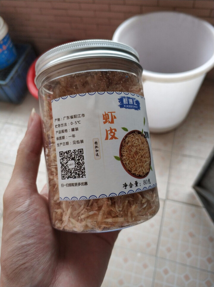 鲜博汇 无盐熟虾皮 淡干小虾米 婴儿宝宝辅食80g 1罐装怎么样，好用吗，口碑，心得，评价，试用报告,第2张