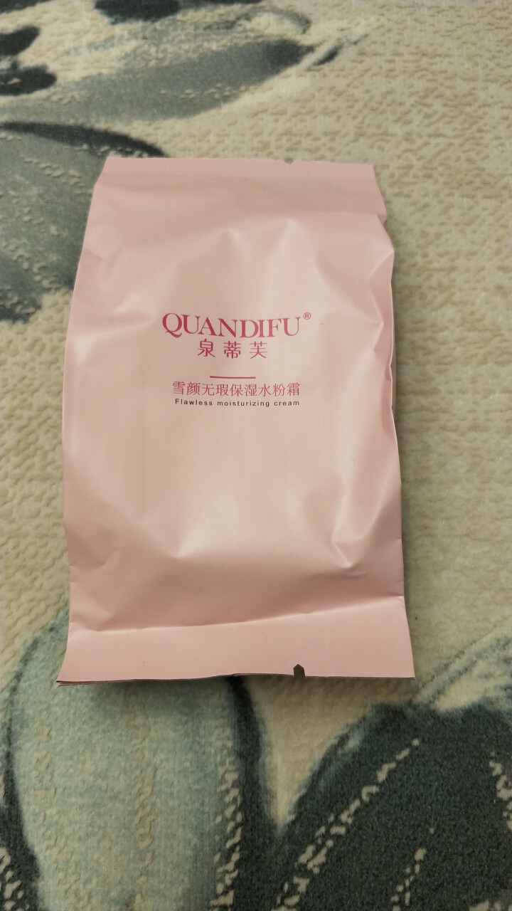 泉蒂芙（QUANDIFU） 泉蒂芙雪颜无瑕保湿水粉霜气垫bb霜女学生cc霜遮瑕保湿隔离补水提亮花妆品 玫瑰红色怎么样，好用吗，口碑，心得，评价，试用报告,第2张