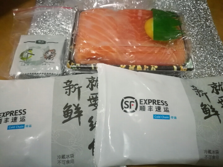 聚天鲜 智利冰鲜三文鱼刺身 净肉400g 袋装 海鲜日料怎么样，好用吗，口碑，心得，评价，试用报告,第3张