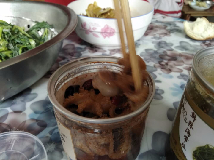 通聚 醉章鱼麻辣章鱼香辣迷你八爪鱼足鱿鱼零食即食海鲜熟食罐装罐头食品 迷你原货麻辣4,第3张