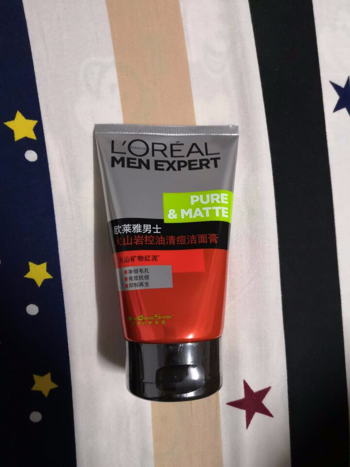 欧莱雅（LOREAL）男士火山岩控油清痘洁面膏100ml（男士洗面奶 清洁毛孔 护肤化妆品 祛痘）怎么样，好用吗，口碑，心得，评价，试用报告,第4张