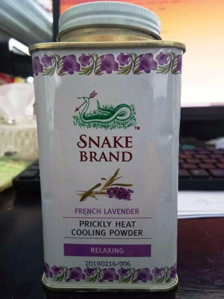 蛇牌（SNAKE BRAND） 泰国蛇牌原装进口圣乐圣露斯蛇粉热痱子粉宝宝儿童爽身粉婴儿 薰衣草款 140g怎么样，好用吗，口碑，心得，评价，试用报告,第2张