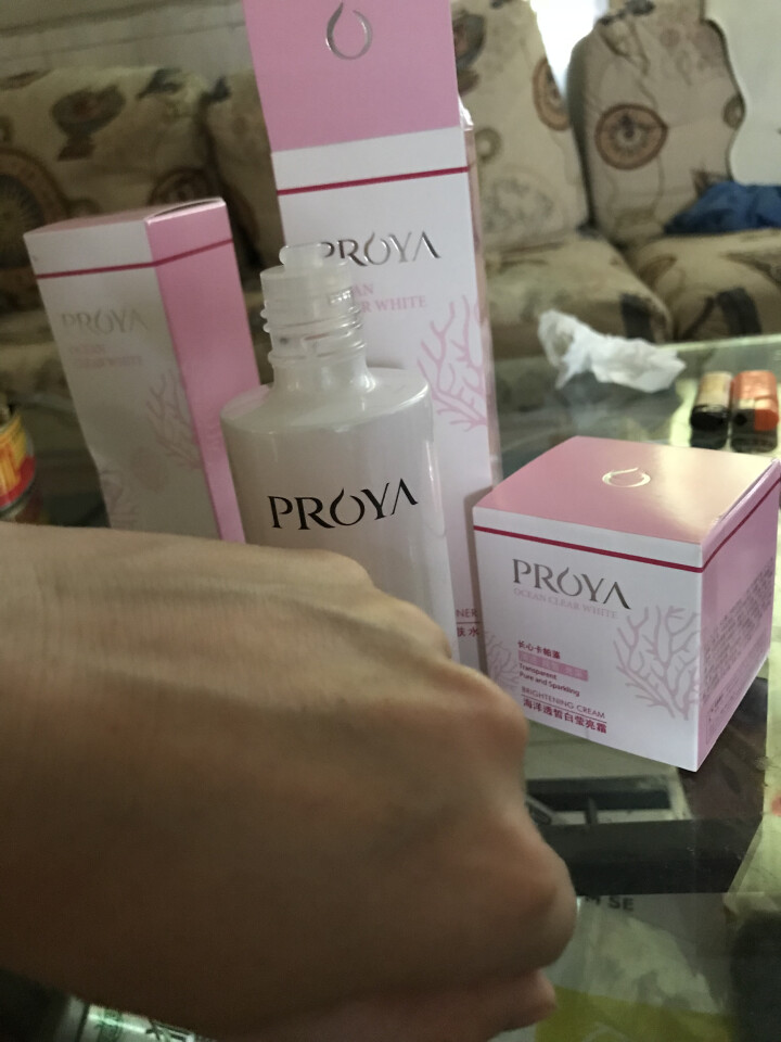 珀莱雅（PROYA）海洋透皙白美白保湿三件套（洁面100g+水135ml+面霜50g）美白补水保湿护肤套装怎么样，好用吗，口碑，心得，评价，试用报告,第4张