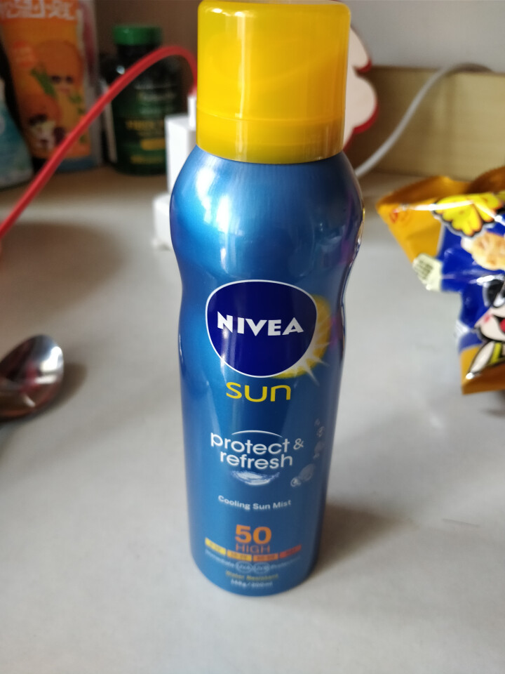 妮维雅(NIVEA)冰爽透明防晒气雾200ml（德国进口 防晒喷雾 防晒霜 隔离 SPF50）怎么样，好用吗，口碑，心得，评价，试用报告,第2张