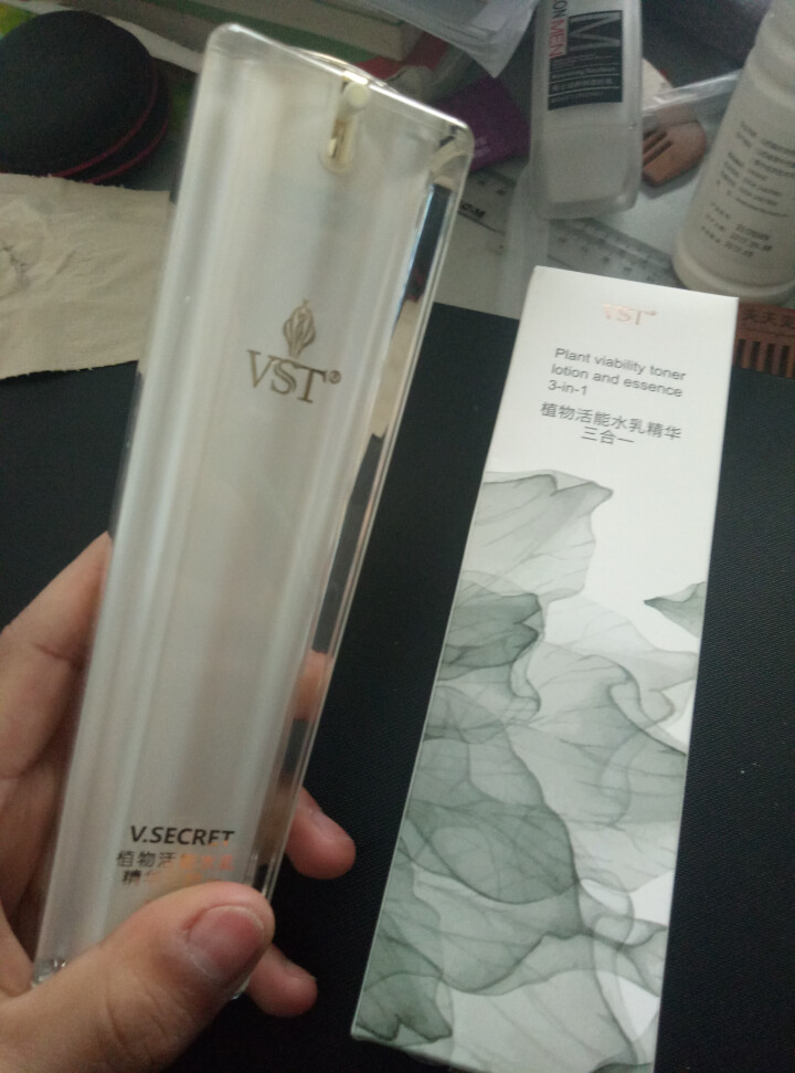 VST植物活能水乳精华三合一100ml（补水保湿修复乳液）怎么样，好用吗，口碑，心得，评价，试用报告,第3张