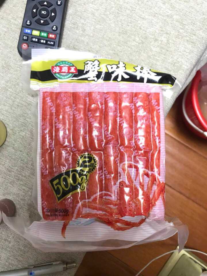 海霸王 蟹味棒 500g 32个 蟹味蟹柳 火锅丸子 火锅食材 烧烤食材怎么样，好用吗，口碑，心得，评价，试用报告,第2张