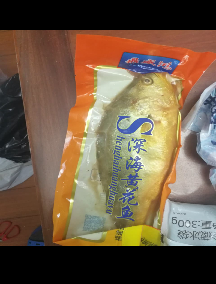 聚天鲜 （冰冻）野生大黄花鱼 袋装 黄鱼海鲜 500g*1条怎么样，好用吗，口碑，心得，评价，试用报告,第2张