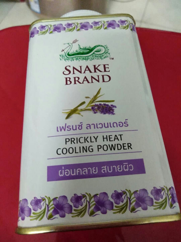 蛇牌（SNAKE BRAND） 泰国蛇牌原装进口圣乐圣露斯蛇粉热痱子粉宝宝儿童爽身粉婴儿 薰衣草款 140g怎么样，好用吗，口碑，心得，评价，试用报告,第2张