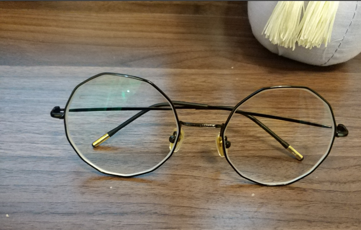 科沃斯圆形眼镜框潮男女款文艺平光镜防蓝光金丝近视眼镜学生复古眼镜