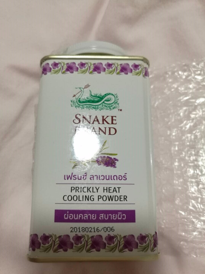 蛇牌（SNAKE BRAND） 泰国蛇牌原装进口圣乐圣露斯蛇粉热痱子粉宝宝儿童爽身粉婴儿 薰衣草款 140g怎么样，好用吗，口碑，心得，评价，试用报告,第2张