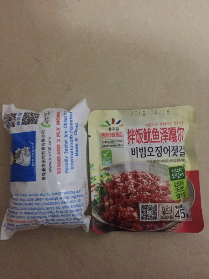 香辛苑 拌饭鱿鱼泽嘎尔 韩国风味鱿鱼酱 拌饭酱 45g怎么样，好用吗，口碑，心得，评价，试用报告,第4张