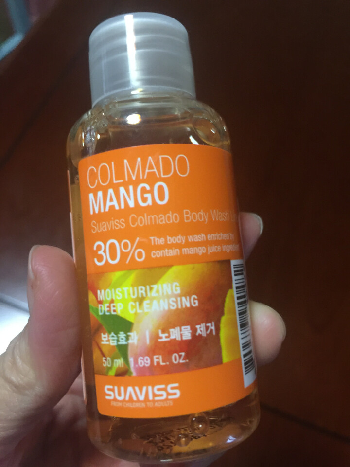 苏 薇姿（suaviss）沐浴露高魔朵芒果沐浴露50ml韩国原装进口含30%果汁沐浴液深层洁净补水滋润水果芳香怎么样，好用吗，口碑，心得，评价，试用报告,第2张