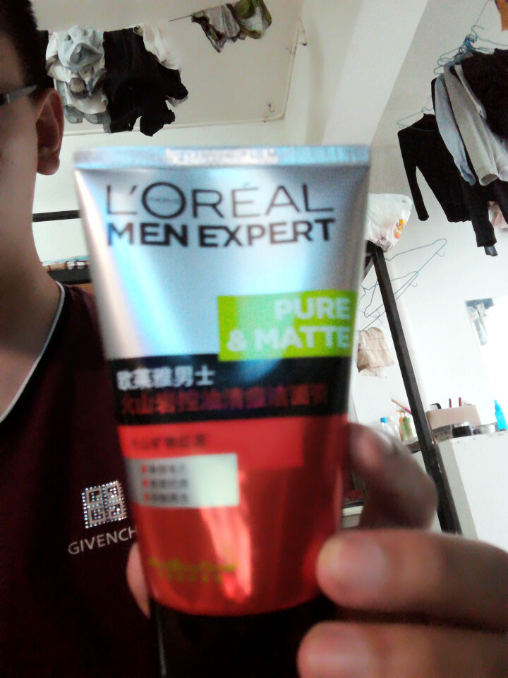 欧莱雅（LOREAL）男士火山岩控油清痘洁面膏100ml（男士洗面奶 清洁毛孔 护肤化妆品 祛痘）怎么样，好用吗，口碑，心得，评价，试用报告,第2张