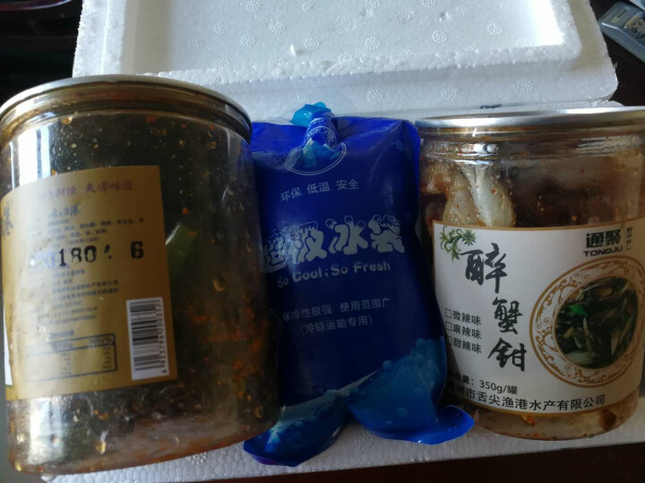 通聚醉蟹钳蟹脚甜辣麻辣微辣生腌即食海鲜零食罐装350g 包邮 甜辣味怎么样，好用吗，口碑，心得，评价，试用报告,第3张