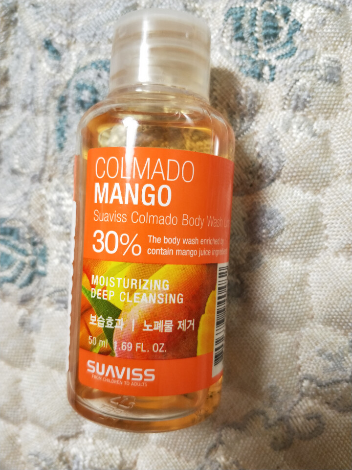 苏 薇姿（suaviss）沐浴露高魔朵芒果沐浴露50ml韩国原装进口含30%果汁沐浴液深层洁净补水滋润水果芳香怎么样，好用吗，口碑，心得，评价，试用报告,第2张