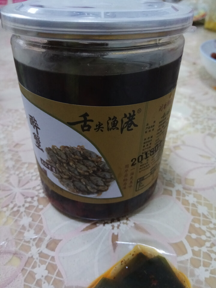 舌尖渔港 醉赤甲红蟹海螃蟹甜辣五香即食海鲜莱州特产450g罐装 甜辣味怎么样，好用吗，口碑，心得，评价，试用报告,第2张