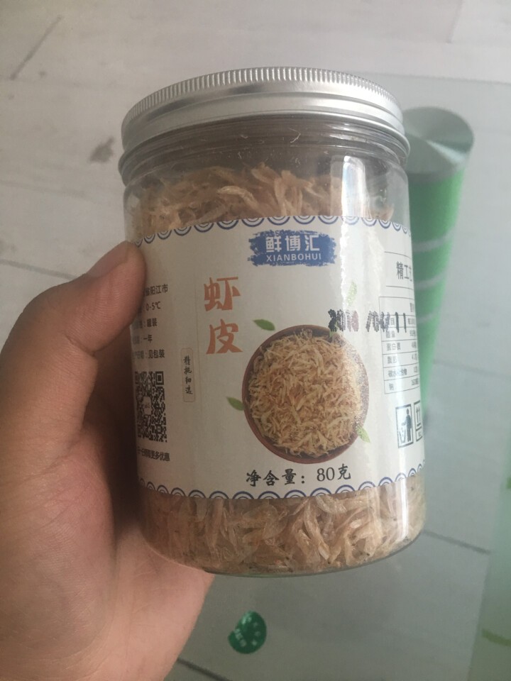 鲜博汇 无盐熟虾皮 淡干小虾米 婴儿宝宝辅食80g 1罐装怎么样，好用吗，口碑，心得，评价，试用报告,第2张