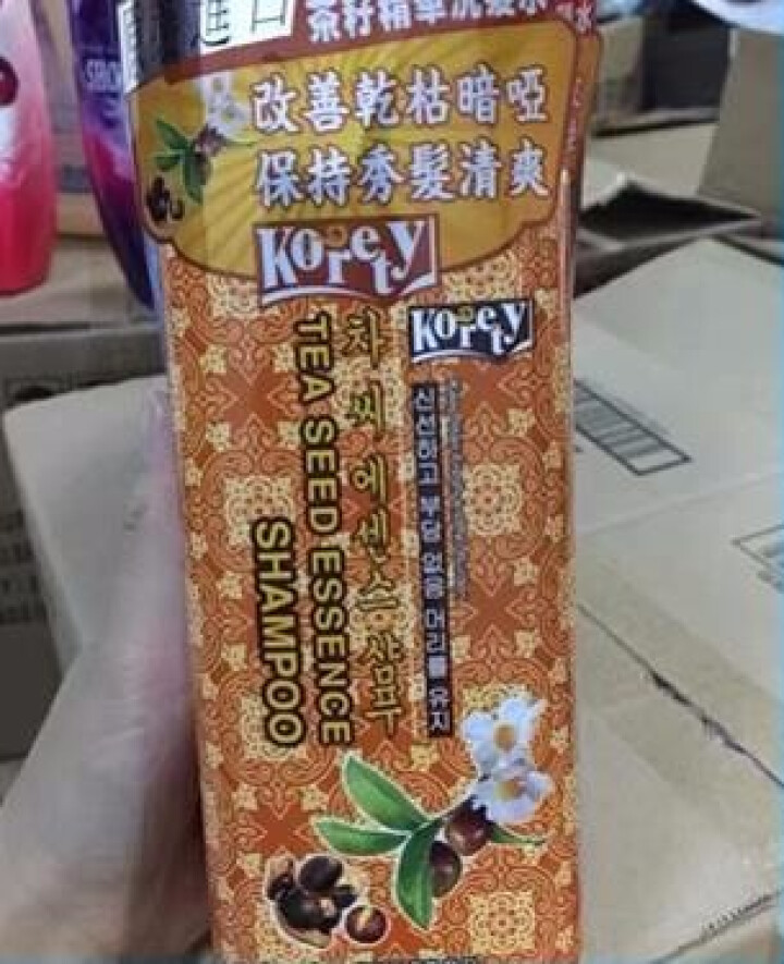 韩密秀 洗发水洗发露 无硅油洗发水 控油去屑止痒柔顺洗发乳 735ml(茶籽精华）橘色怎么样，好用吗，口碑，心得，评价，试用报告,第2张