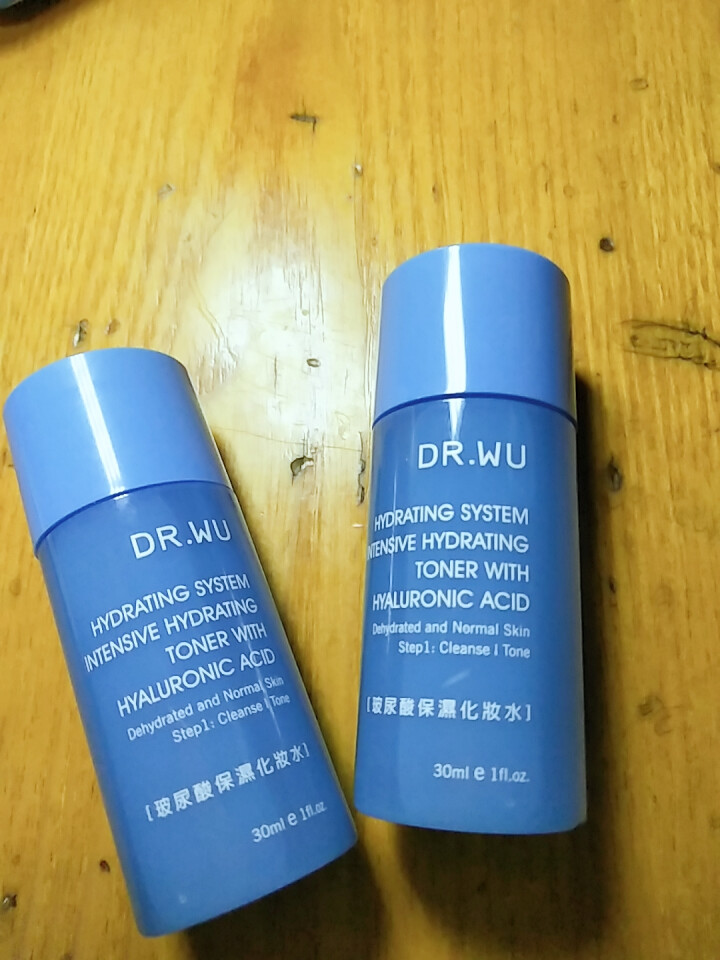 DR.WU达尔肤玻尿酸保湿体验套装(化妆水30ml*2 爽肤水 保湿补水男女士 护肤品)怎么样，好用吗，口碑，心得，评价，试用报告,第2张