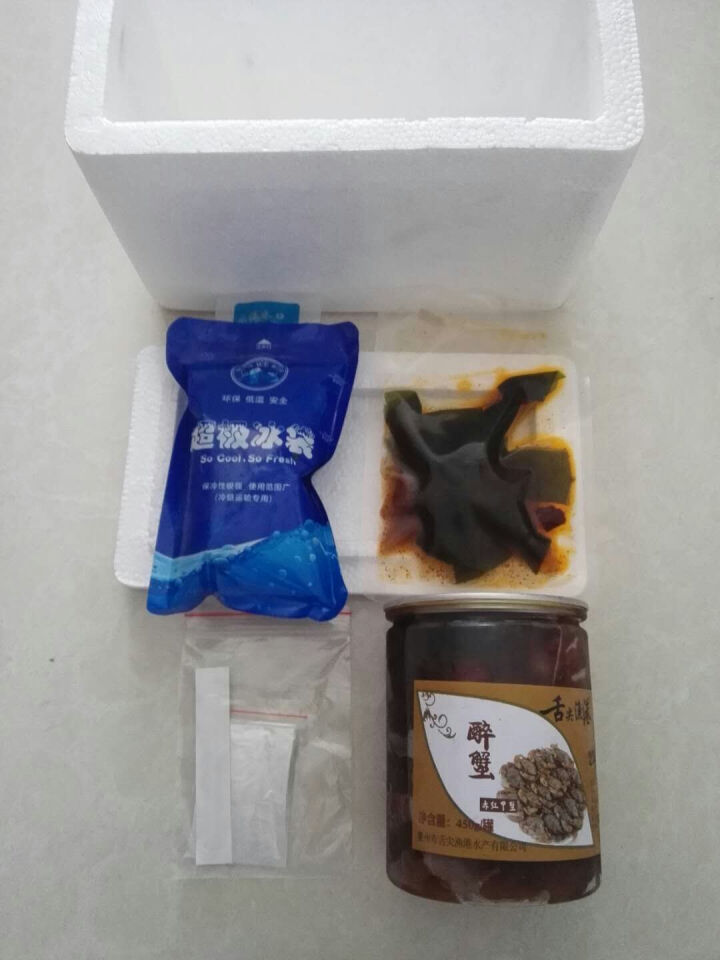 舌尖渔港 醉赤甲红蟹海螃蟹甜辣五香即食海鲜莱州特产450g罐装 甜辣味怎么样，好用吗，口碑，心得，评价，试用报告,第2张