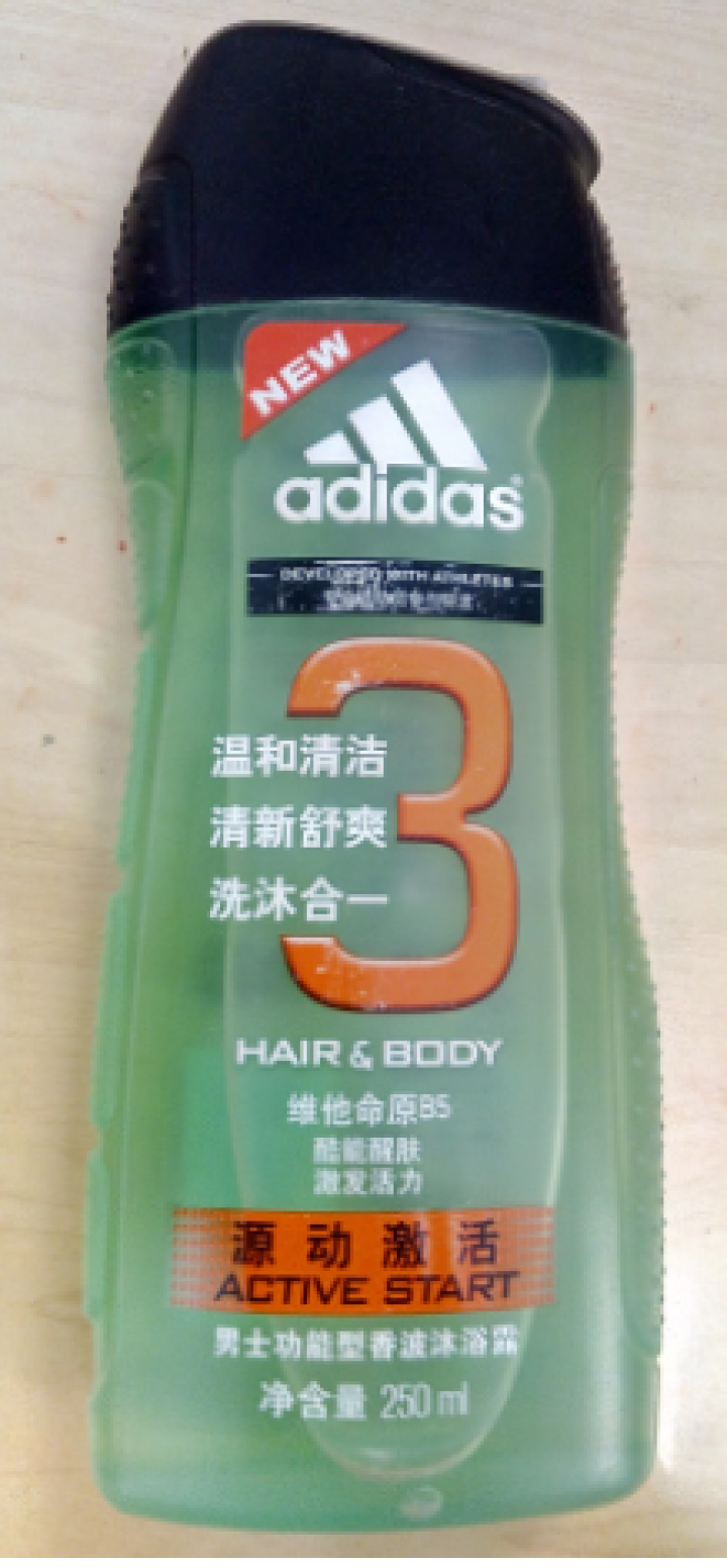 阿迪达斯（Adidas） 【赠品勿拍】阿迪达斯男士功能香波沐浴露 源动激活250ml怎么样，好用吗，口碑，心得，评价，试用报告,第2张