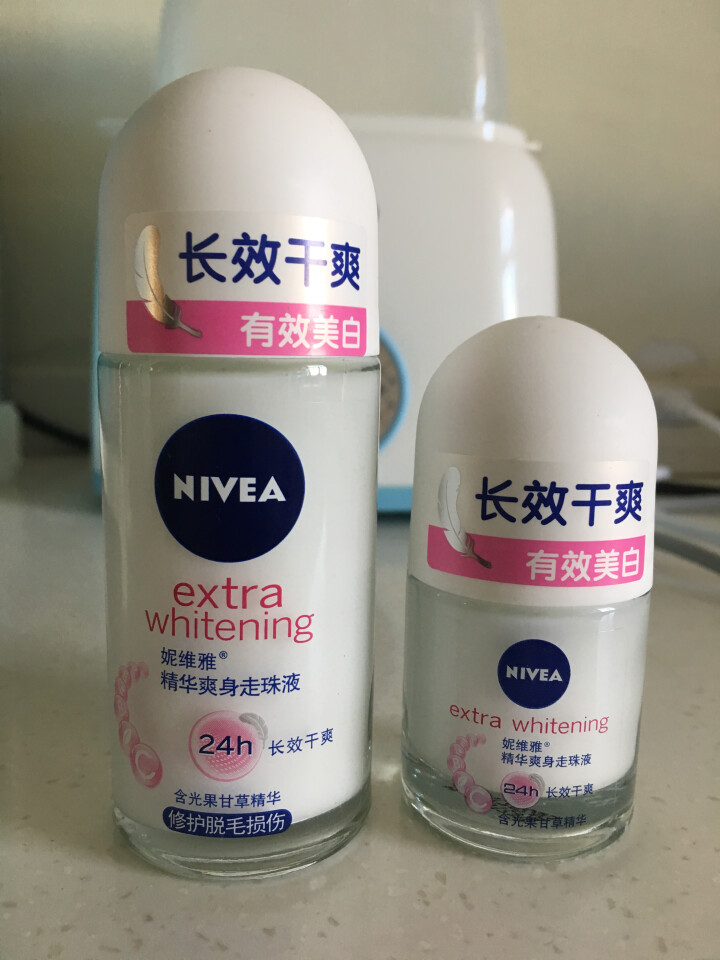 妮维雅(NIVEA)走珠止汗露女香水体液精华爽身男士套装50ml+12ml(腋下修护脱毛滚珠防异味) 62ml怎么样，好用吗，口碑，心得，评价，试用报告,第2张