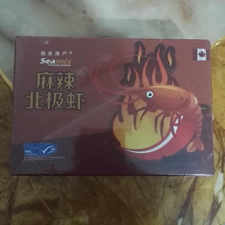 禧美（seamix）熟冻麻辣北极虾350g 微波加热 即食海鲜 盒装怎么样，好用吗，口碑，心得，评价，试用报告,第2张