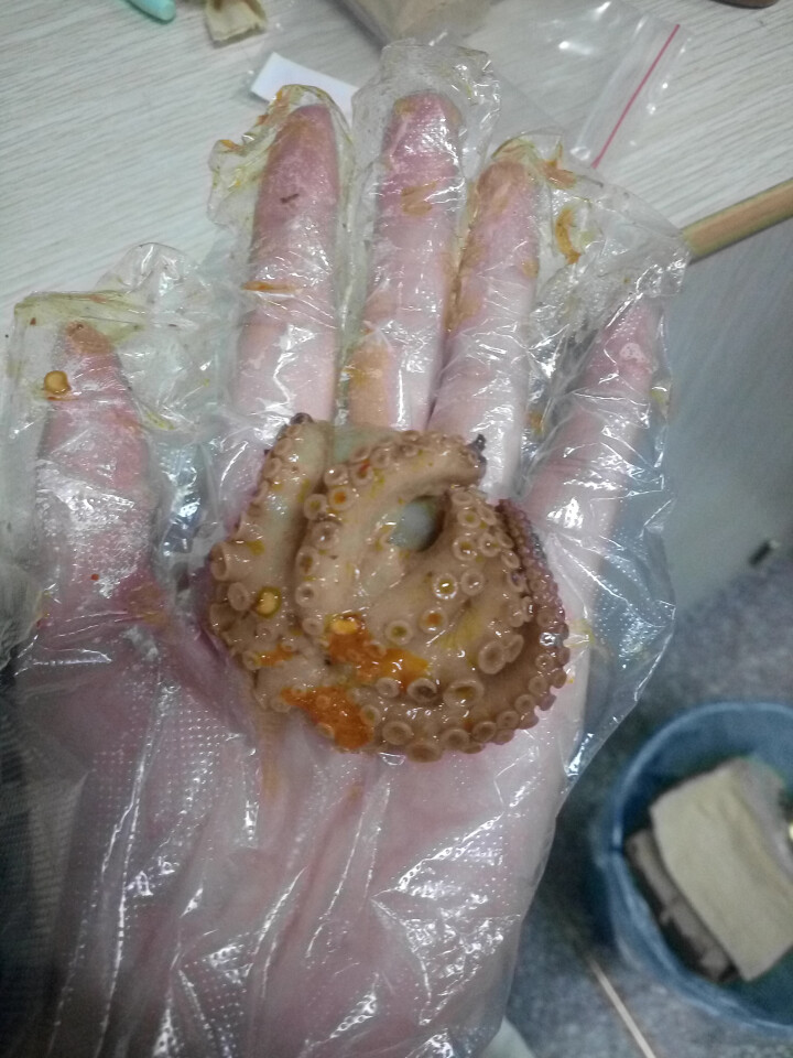 通聚 醉章鱼麻辣章鱼香辣迷你八爪鱼足鱿鱼零食即食海鲜熟食罐装罐头食品 迷你原货麻辣4,第3张