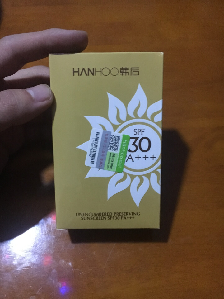 韩后防晒霜保湿防晒露SPF30 80g（隔离防晒乳轻盈清爽不油腻补水保湿面部全身太阳蛋 太阳蛋防晒81g怎么样，好用吗，口碑，心得，评价，试用报告,第2张