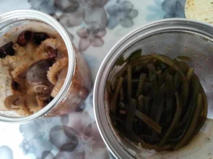 通聚 醉章鱼麻辣章鱼香辣迷你八爪鱼足鱿鱼零食即食海鲜熟食罐装罐头食品 迷你原货麻辣4,第5张