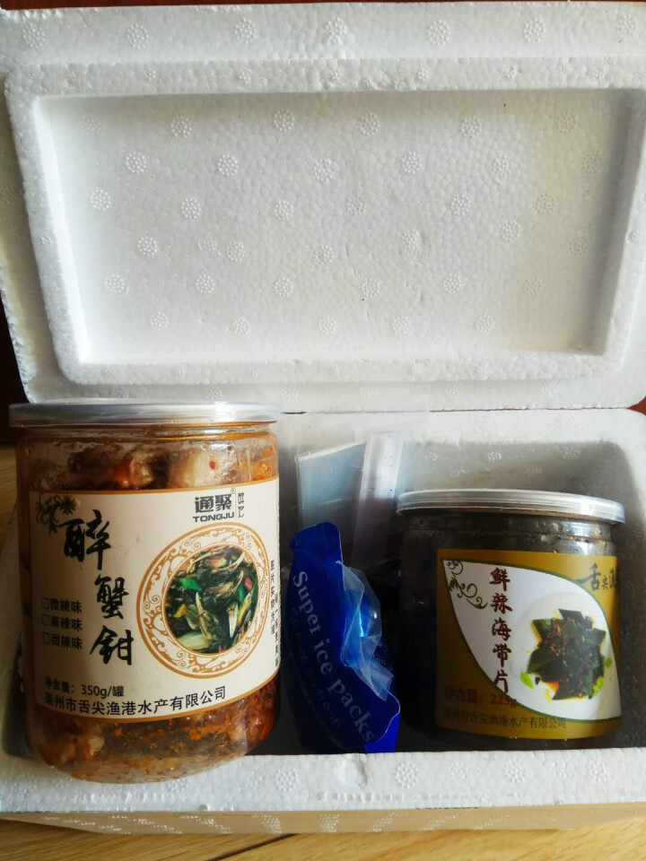 通聚醉蟹钳蟹脚甜辣麻辣微辣生腌即食海鲜零食罐装350g 包邮 甜辣味怎么样，好用吗，口碑，心得，评价，试用报告,第2张