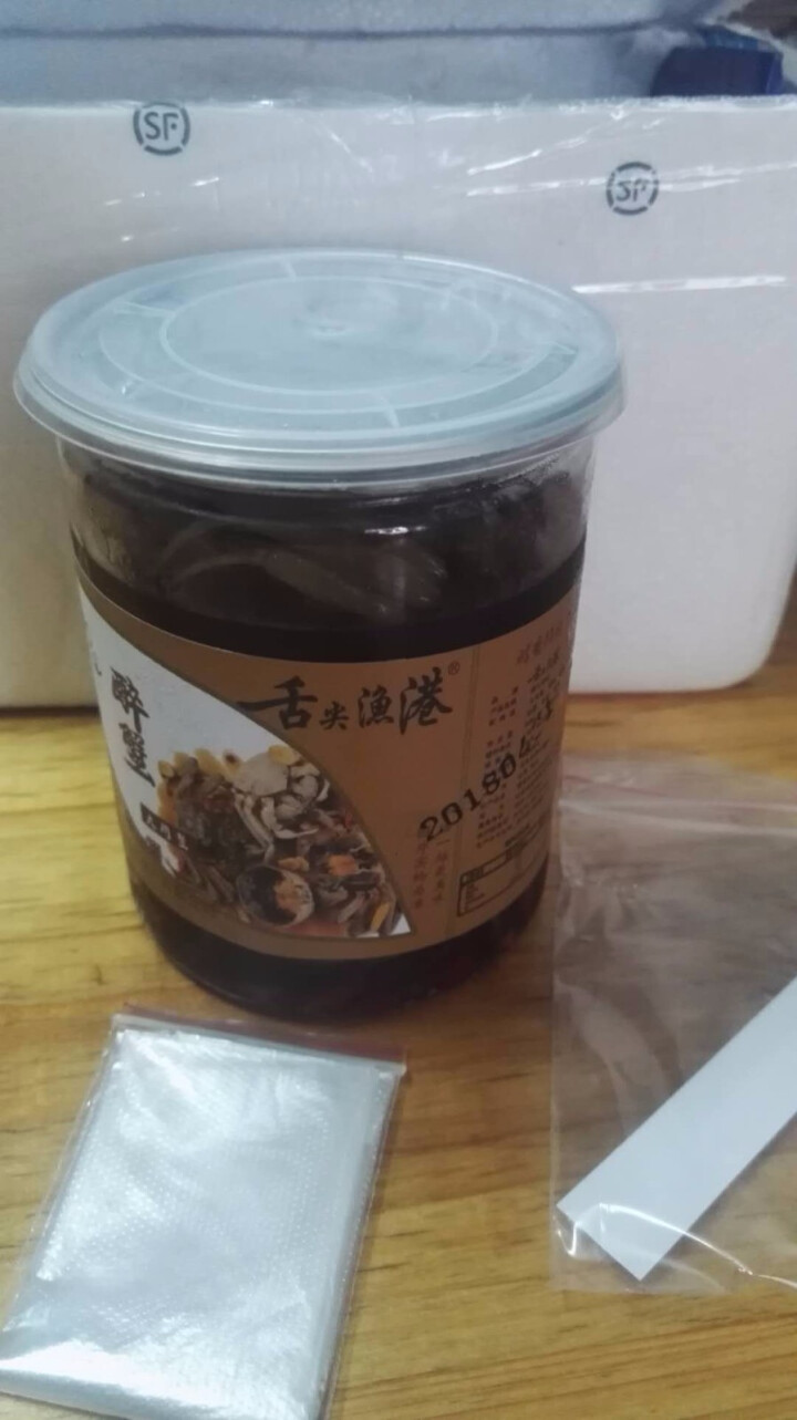 舌尖渔港 醉大闸蟹河蟹鲜活生呛即食螃蟹特产罐装450g 甜辣味怎么样，好用吗，口碑，心得，评价，试用报告,第3张