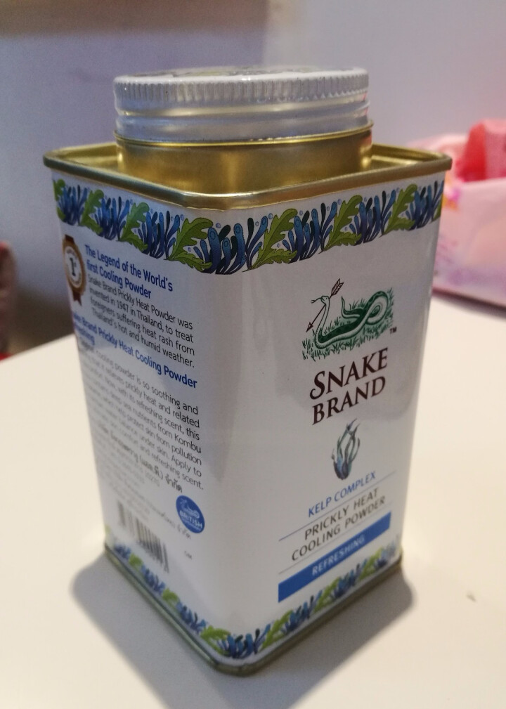 蛇牌（SNAKE BRAND） 泰国蛇牌原装进口圣乐圣露斯蛇粉热痱子粉宝宝儿童爽身粉婴儿 海洋款 140g怎么样，好用吗，口碑，心得，评价，试用报告,第3张