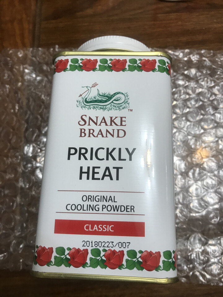 蛇牌（SNAKE BRAND） 泰国蛇牌原装进口圣乐圣露斯蛇粉热痱子粉宝宝儿童爽身粉婴儿 经典玫瑰花 140g怎么样，好用吗，口碑，心得，评价，试用报告,第2张